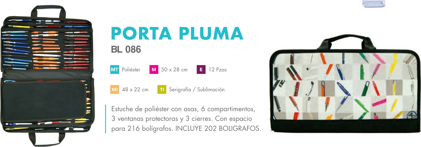 BL 086 · PORTA PLUMA
